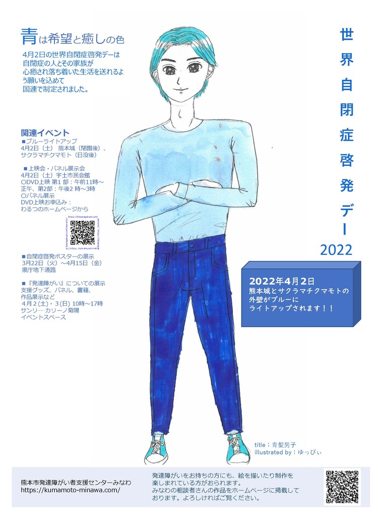 世界自閉症啓発デー2022 みなわ作品展